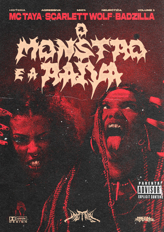 Pôster MC TAYA - A Monstra e a Raiva